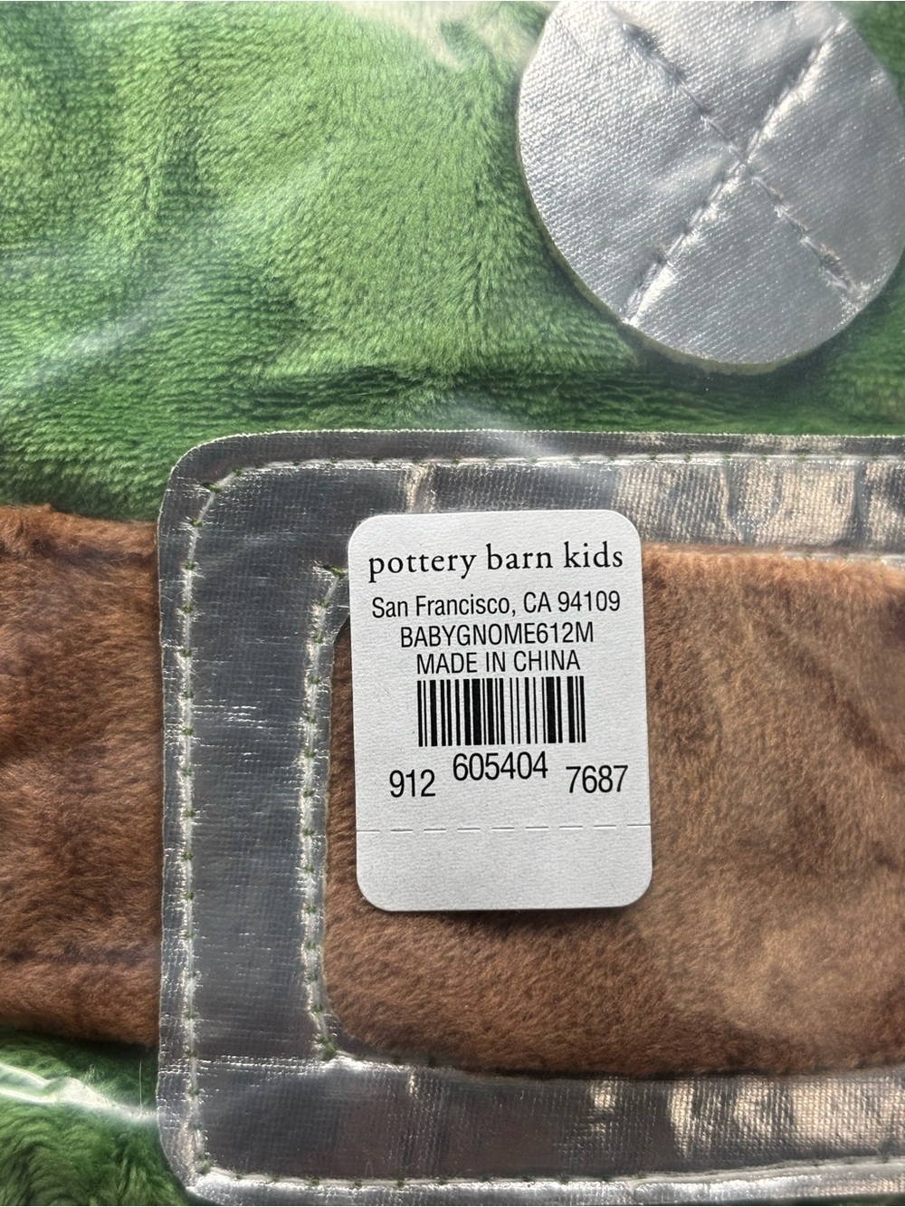 Pottery Barn Gnome Baby Halloween Costume NWT - Picture 7 of 7